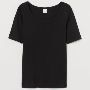 H&M Ribbed T-Shirt
